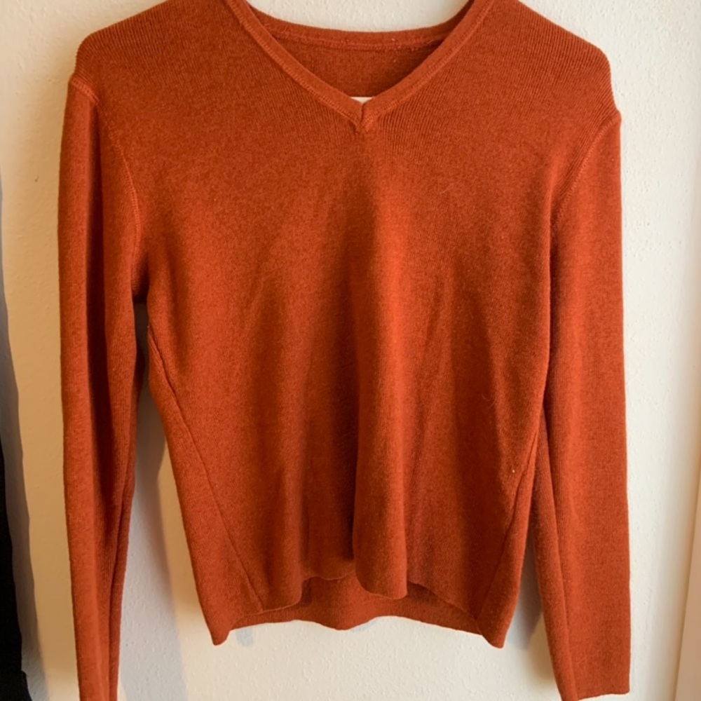 Orange sweater